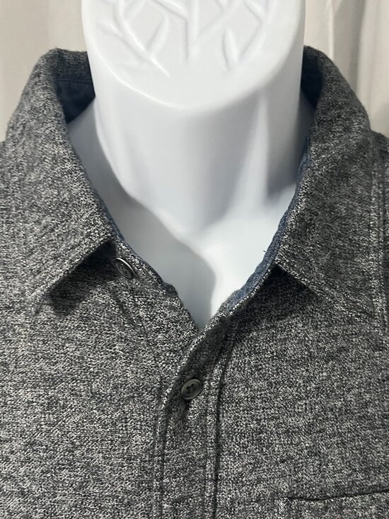 Outerknown Other - 💙 Outerknown Men’s Long Sleeve Shirt M Gray Marled Casual Tee Organic Style 🌿